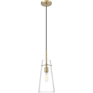 Kira 1 Light 6.5 inch Modern Gold Pendant Ceiling Light