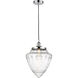 Edison Bullet 1 Light 12 inch Polished Chrome Mini Pendant Ceiling Light