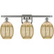 Ballston Preston 3 Light 26.25 inch Brushed Satin Nickel Bath Vanity Light Wall Light in Mercury