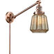 Chatham 35 inch 3.50 watt Antique Copper Swing Arm Wall Light, Franklin Restoration