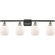 Ballston Eaton LED 36 inch Black Antique Brass Bath Vanity Light Wall Light, Ballston