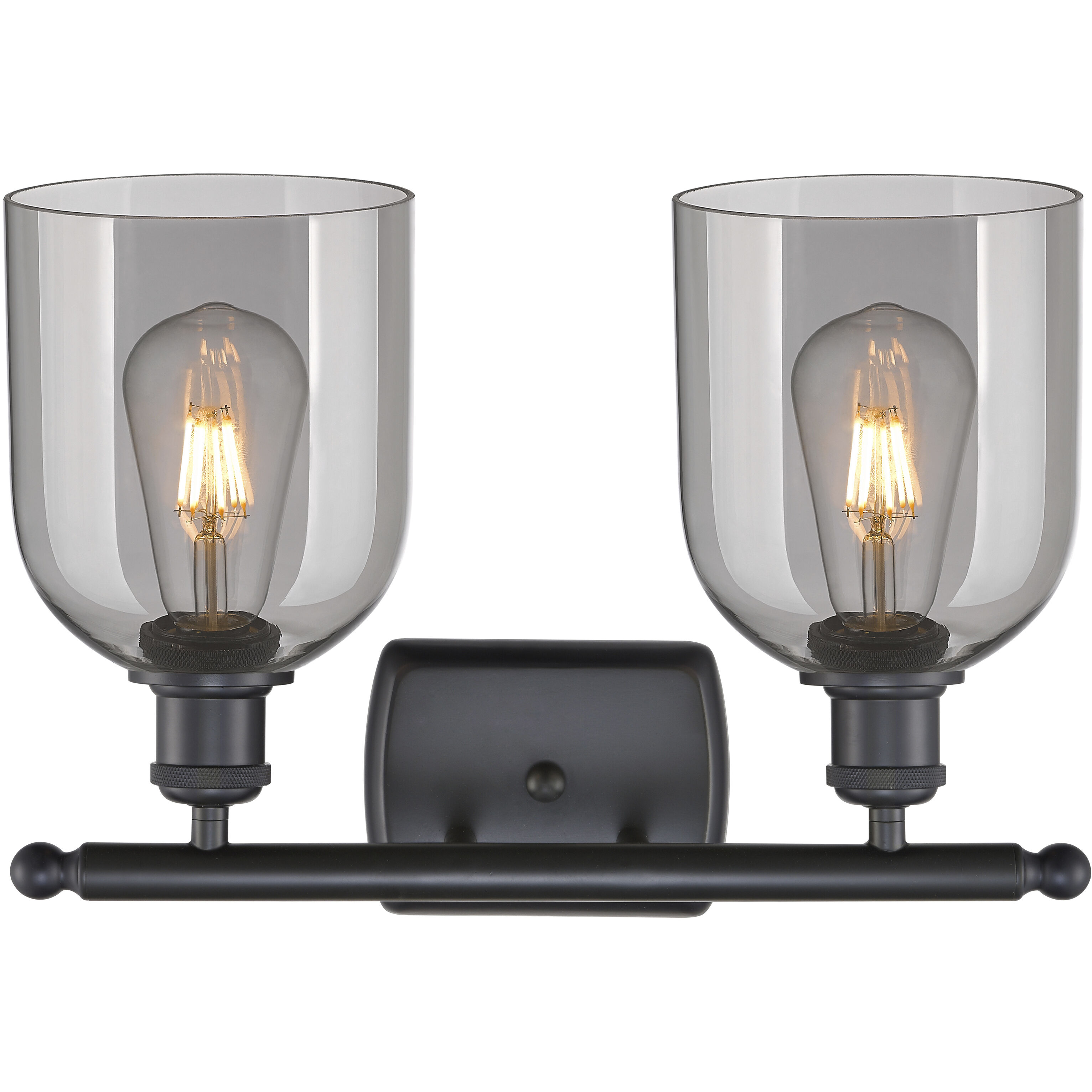Ballston Bella 2 Light 15.5 inch Matte Black Bath Vanity Light Wall Light