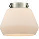 Nouveau 2 Fulton 1 Light 6.75 inch Antique Copper Mini Pendant Ceiling Light in Incandescent, Matte White