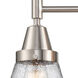Caden 3 Light 24 inch Satin Nickel Bath Vanity Light Wall Light in Seedy Glass