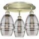 Ballston Vaz 3 Light 17.63 inch Antique Brass Flush Mount Ceiling Light