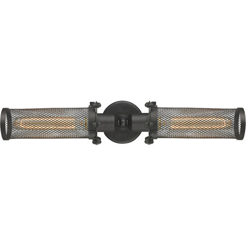 Austere Quincy Hall 2 Light 21 inch Matte Black Bath Vanity Light Wall Light in Incandescent, Austere