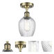 Salina 1 Light 5 inch Antique Brass Flush Mount Ceiling Light