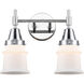 Caden LED 14.25 inch Polished Chrome Bath Vanity Light Wall Light in Matte White Glass