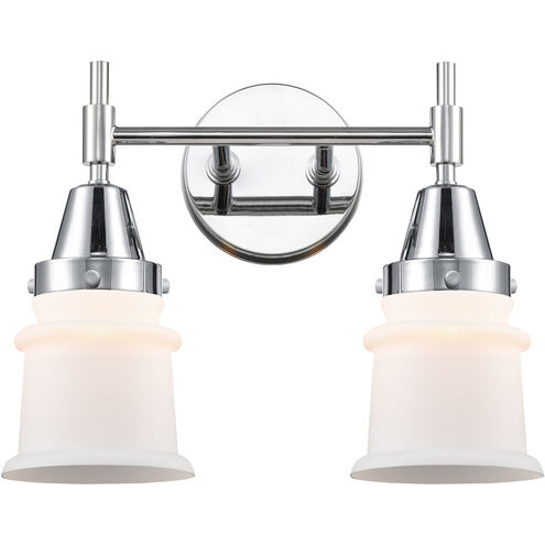 Caden LED 14.25 inch Polished Chrome Bath Vanity Light Wall Light in Matte White Glass