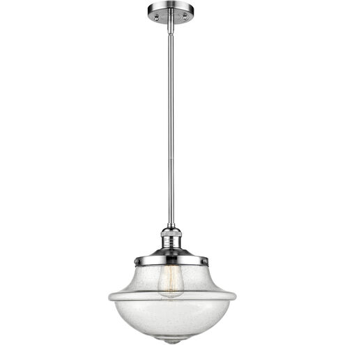 Franklin Restoration Oxford LED 12 inch Polished Chrome Mini Pendant Ceiling Light in Seedy, Franklin Restoration