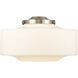Franklin Restoration Bridgeton 1 Light 11.75 inch Antique Copper Mini Pendant Ceiling Light in Incandescent, Matte White