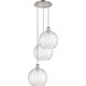 Ballston Athens Water Glass 3 Light 17 inch Polished Nickel Multi-Pendant Ceiling Light