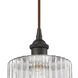 Ballston Springwater LED 12 inch Oil Rubbed Bronze Pendant Ceiling Light in Black Textured, Ballston