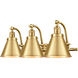 Franklin Restoration Appalachian 3 Light 28 inch Satin Gold Bath Vanity Light Wall Light, Franklin Restoration