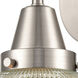 Caden 1 Light 9 inch Satin Nickel Sconce Wall Light in Clear Glass