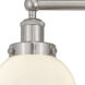Beacon 3 Light 24.5 inch Brushed Satin Nickel Bath Vanity Light Wall Light