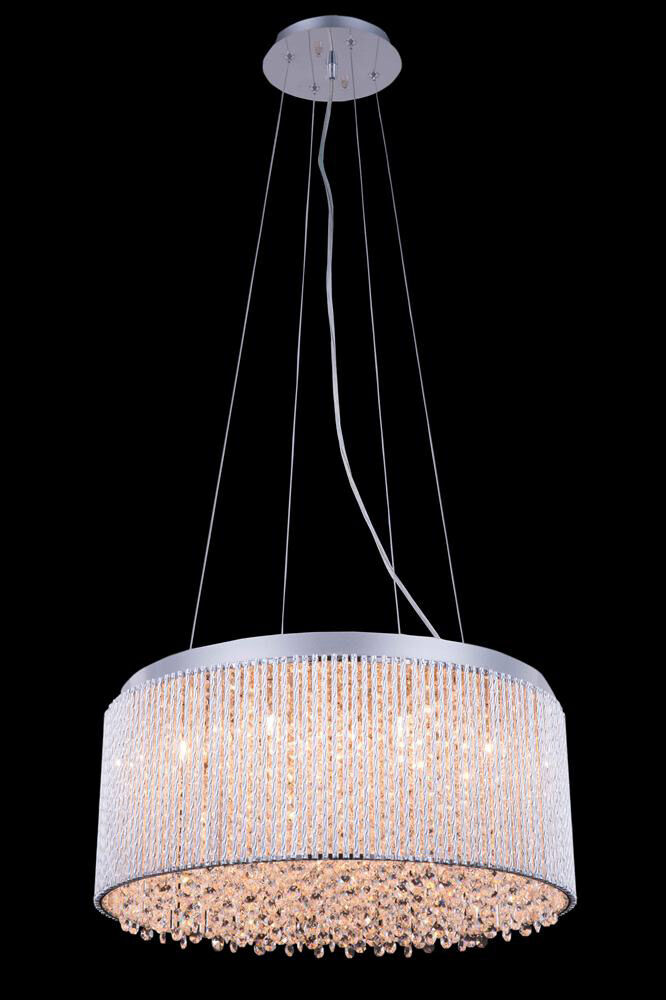 Influx 12 Light 20 inch Chrome Pendant Ceiling Light