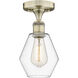 Cindyrella 1 Light 6 inch Antique Brass Semi-Flush Mount Ceiling Light