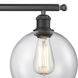 Ballston Athens LED 36 inch Matte Black Bath Vanity Light Wall Light in Clear Glass, Ballston