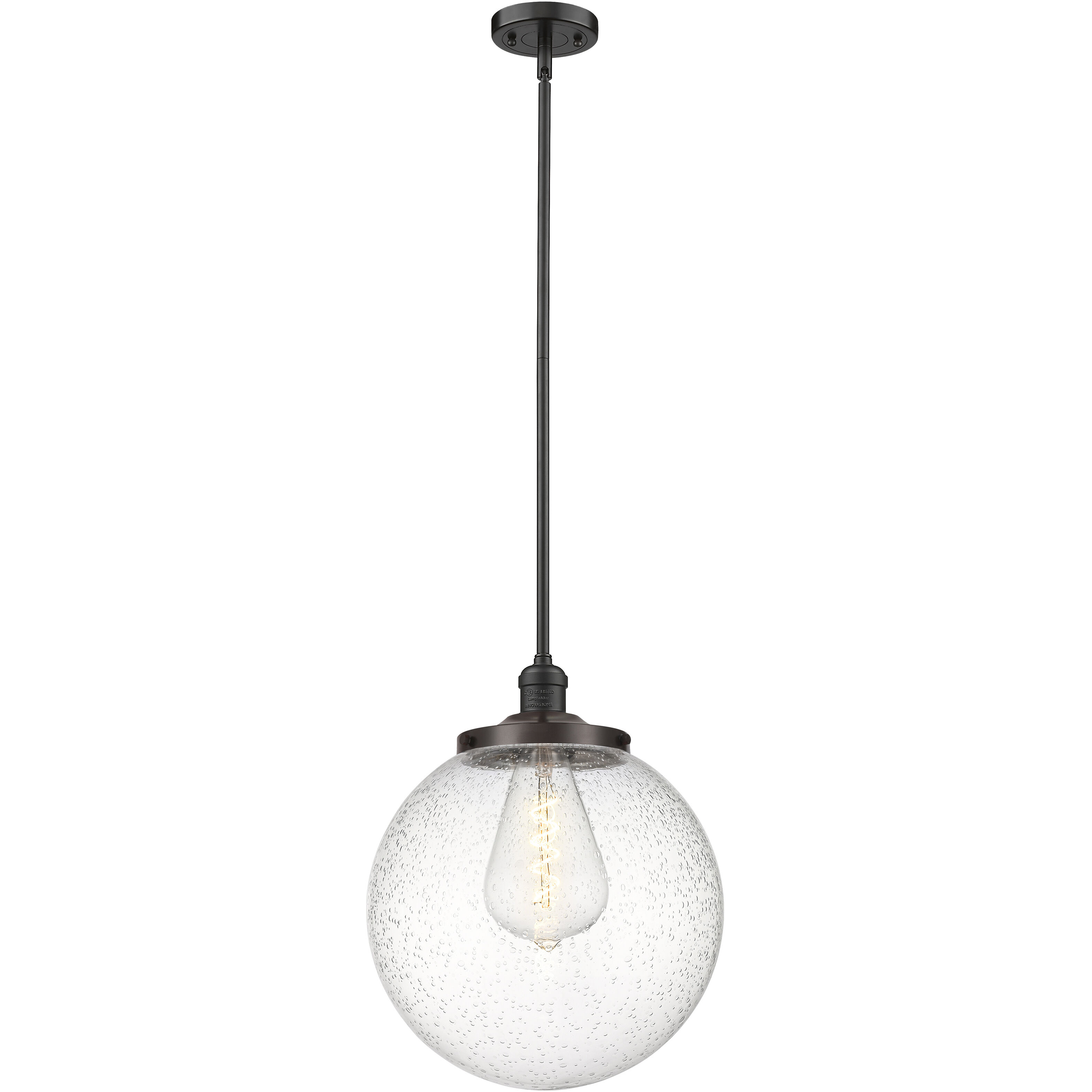 Franklin Restoration Beacon LED 14 inch Oil Rubbed Bronze Pendant Ceiling Light in Seedy