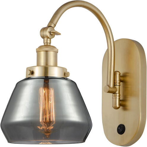 Franklin Restoration Fulton LED 7 inch Satin Gold Sconce Wall Light