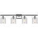 Ballston Cobbleskill 4 Light 36 inch Polished Chrome Bath Vanity Light Wall Light in Clear Glass, Ballston