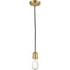 Franklin Restoration Fulton LED 7 inch Satin Gold Mini Pendant Ceiling Light in Plated Smoke, Franklin Restoration