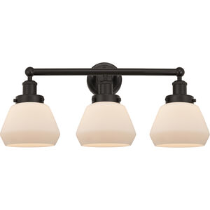 Fulton 3 Light 24.5 inch Oil Rubbed Bronze Bath Vanity Light Wall Light