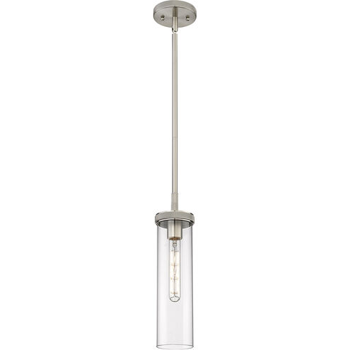 Lincoln 1 Light 3.88 inch Satin Nickel Pendant Ceiling Light in Clear Glass