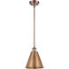 Ballston Cone LED 8 inch Antique Copper Pendant Ceiling Light