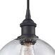 Ballston Athens LED 8 inch Matte Black Mini Pendant Ceiling Light, Ballston