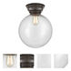 Aditi XX-Large Beacon LED 12 inch Oil Rubbed Bronze Flush Mount Ceiling Light in Seedy Glass, Aditi