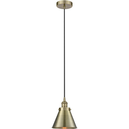 Appalachian 1 Light 8 inch Antique Brass Mini Pendant Ceiling Light