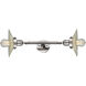 Franklin Restoration Halophane LED 18 inch Polished Nickel Bath Vanity Light Wall Light in Clear Halophane Glass, Franklin Restoration