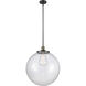 Franklin Restoration Beacon LED 18 inch Black Antique Brass Pendant Ceiling Light in Seedy