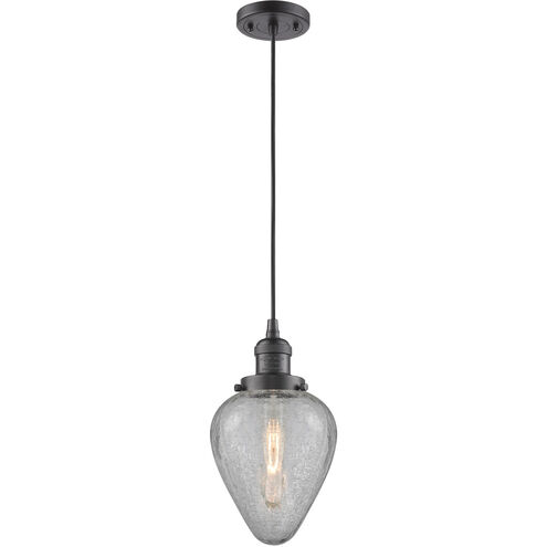 Franklin Restoration Geneseo 1 Light 7 inch Oil Rubbed Bronze Mini Pendant Ceiling Light, Franklin Restoration