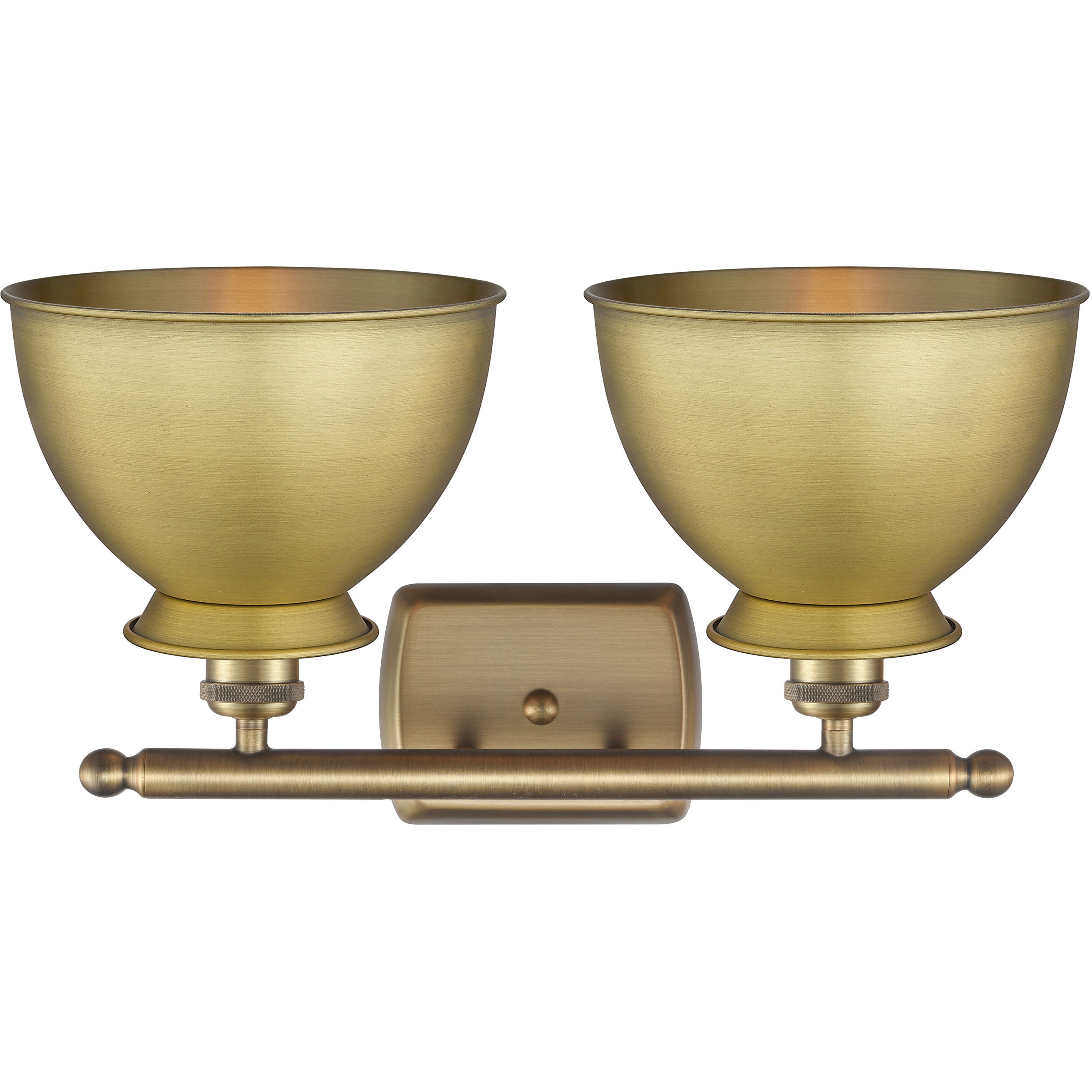 Adirondack 2 Light 18 inch Brushed Brass Bath Vanity Light Wall Light