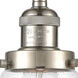 Franklin Restoration Dover 1 Light 5 inch Brushed Satin Nickel Mini Pendant Ceiling Light in Seedy Glass, Franklin Restoration