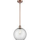 Ballston Large Farmhouse Chicken Wire LED 10 inch Antique Copper Pendant Ceiling Light, Ballston