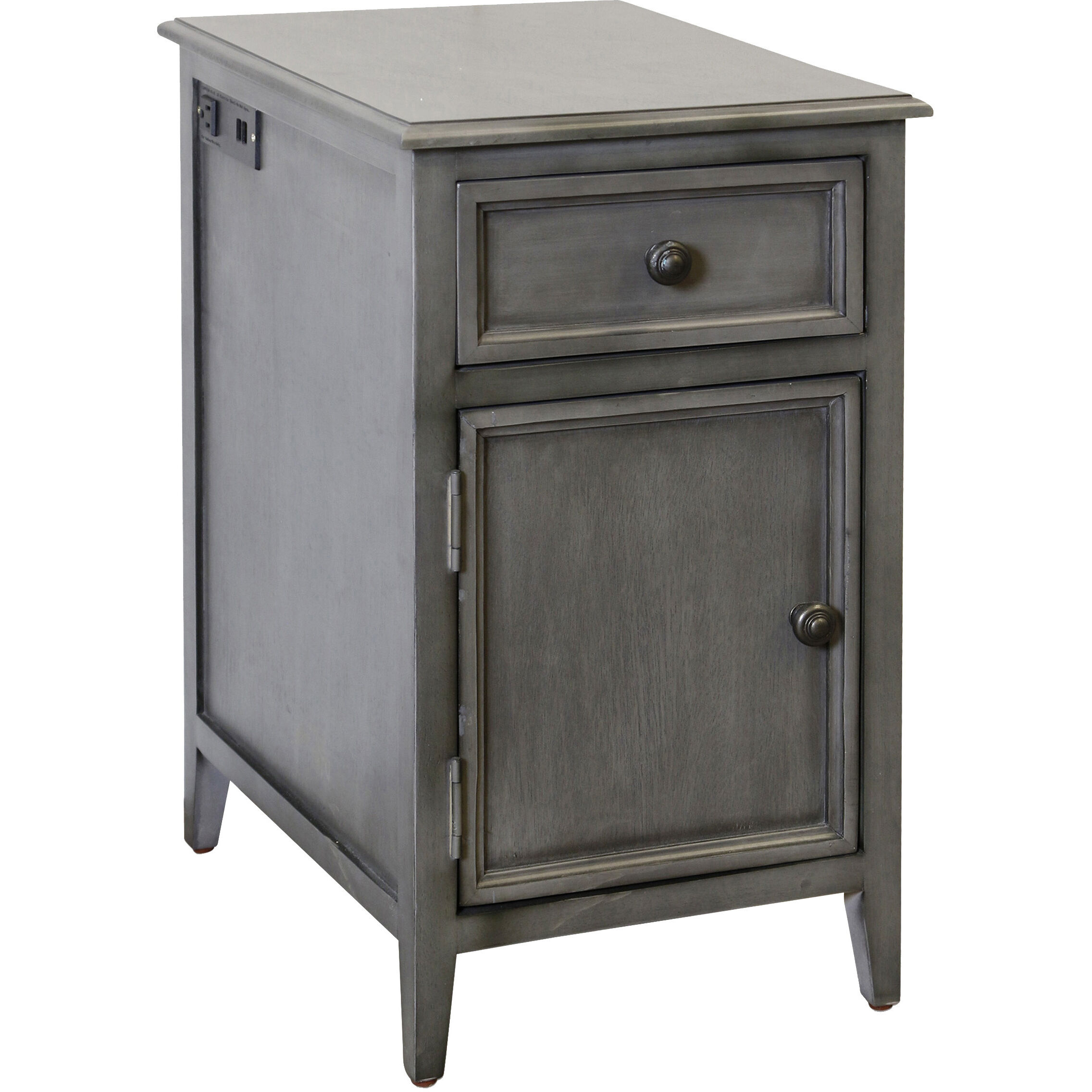 Vintage Gray 25 X 15 inch Vintage Gray Wash Side Table