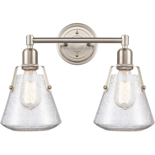 Luna 2 Light 18 inch Satin Nickel Bath Vanity Light Wall Light