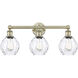Waverly 3 Light 24 inch Antique Brass and Clear Bath Vanity Light Wall Light