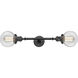 Franklin Restoration Beacon LED 17 inch Oil Rubbed Bronze Bath Vanity Light Wall Light in Clear Glass, Franklin Restoration
