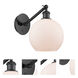 Ballston Athens 1 Light 8 inch Matte Black Sconce Wall Light