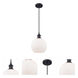 Ballston Athens LED 8 inch Matte Black Mini Pendant Ceiling Light, Ballston
