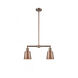 Franklin Restoration Addison LED 21 inch Antique Copper Chandelier Ceiling Light, Franklin Restoration