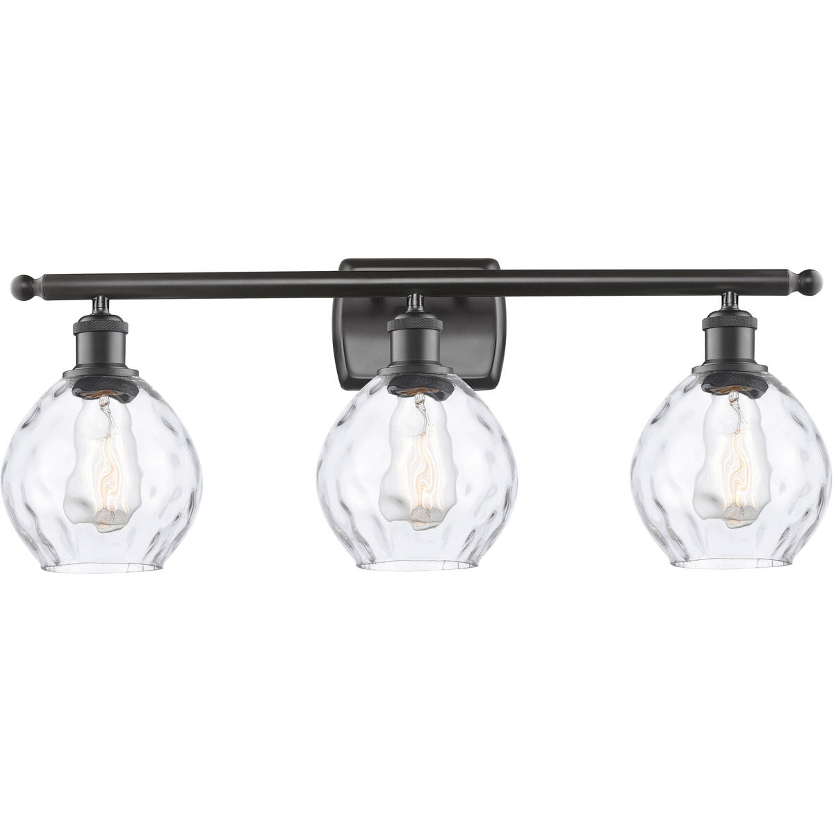 Ballston Small Waverly 3 Light 26 inch Oil Rubbed Bronze Bath Vanity Light Wall Light, Ballston