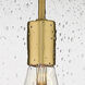 Beacon 1 Light 15.75 inch Satin Gold Flush Mount Ceiling Light