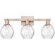 Arcadia Waverly 3 Light 25 inch Antique Copper Bath Vanity Light Wall Light