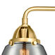 Nouveau 2 Fulton LED 24.75 inch Satin Gold Bath Vanity Light Wall Light in Plated Smoke Glass